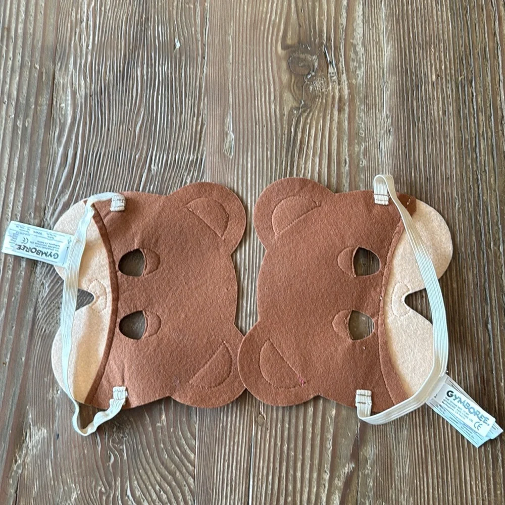 Gymboree teddy bear felt masks - set of two